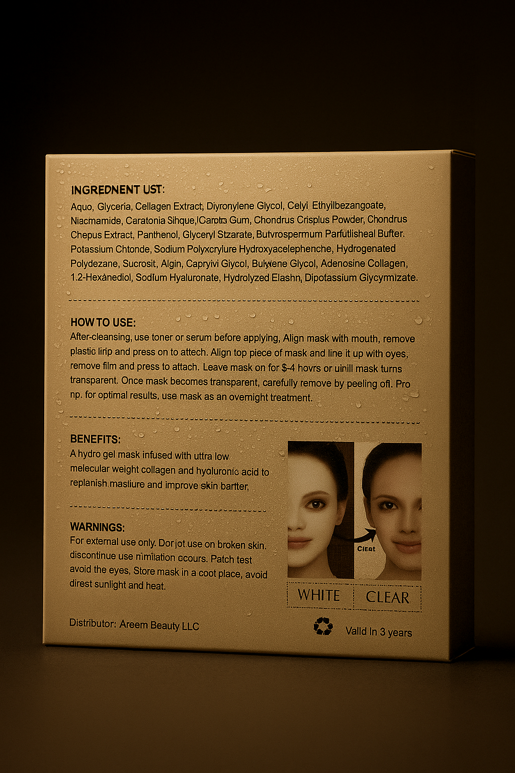 bio collagen mask (3 sheets)